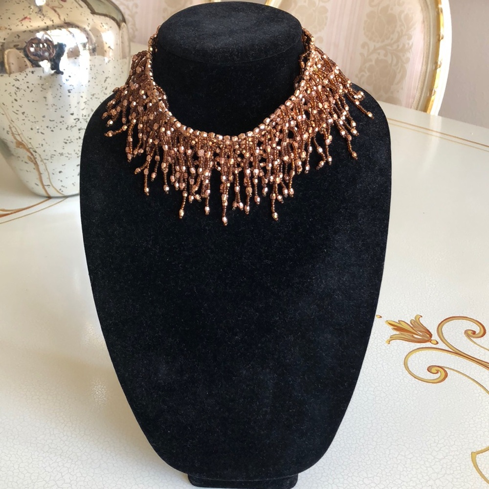 Beautiful copper beaded choker🍒🍒